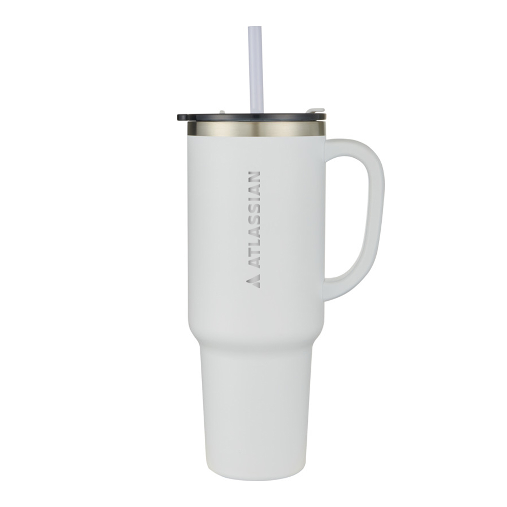 Sydney 1200ml Double Wall Tumbler with Straw